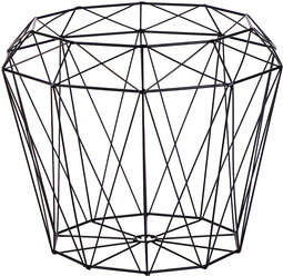 ELIDA - Bijzettafel - Zwart/ Lichte houtkleur - MDF