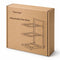 Ceruzo Verstelbaar Pannenrek - 3 Lagen - Ruimtebesparend - Zwart - Koolstofstaal - 23 x 27 x 43 cm