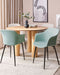 ELIM - Eetkamerstoel set van 2 - Mintgroen - Polyester