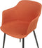 ELIM - Eetkamerstoel set van 2 - Oranje - Polyester
