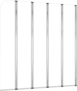 vidaXL - Badwand - 120x140 - cm - gehard - glas - transparant