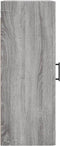 vidaXL - Wandkast - 34,5x34x90 - cm - bewerkt - hout - grijs - sonoma - eikenkleurig