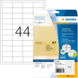 Herma 4680 - Universele Etiketten A4 48,3x25,4mm - 1100 stuks (25 vellen)