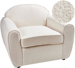 ELLEDE - Fauteuil - Lichtbeige - Bouclé