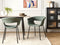 ELMA - Eetkamerstoelen set van 2 - Donkergroen - Polyester