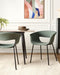 ELMA - Eetkamerstoelen set van 2 - Donkergroen - Polyester