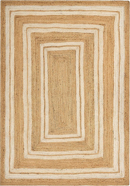 ELMALI - Laagpolig vloerkleed - Beige - 160 x 230 cm - Jute