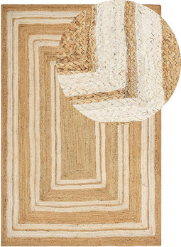 ELMALI - Laagpolig vloerkleed - Beige - 200 x 300 cm - Jute