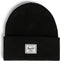 Elmer - Black / De bestselling Herschel beanie - muts / warme en zachte rib knit / 100% acryl / Beperkte Levenslange Garantie / Zwart