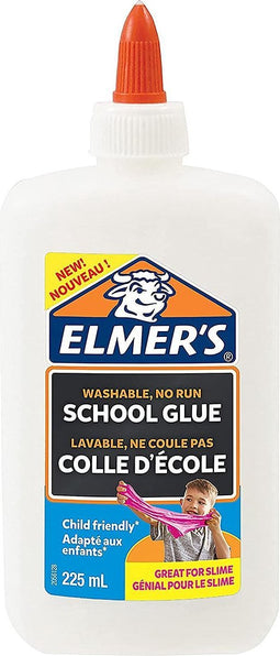 Elmer's Witte PVA-lijm | 225 ml | Uitwasbaar en kindvriendelijk | Geweldig voor het maken van slijm en om mee te knutselen