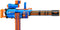 XSHOT Insanity - Motorized Rage Fire - 40 pijltjes - Bleu et orange