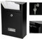 Brievenbus Wand Hangend - Maxorit Husy - Postbus Mailbox - Wandbrievenbus - RVS - Zwart