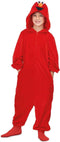 Elmo onesie | Sesamstraat | licentie kostuum voor kinderen | 7-9 jaar