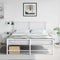 vidaXL - Nachtkastjes - 2 - st - 36x39x43,5 - cm - staal - wit