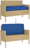 vidaXL - Palletkussen - voor - Zit-/Rugleuning - - - Koninklijk - Blauw - 120x50x12 - cm - - - Oxford - Stof