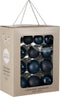 House of Seasons Kerstballen Set - 26 Stuks - Ø7 cm - Glas - Donkerblauw