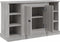 vidaXL - Dressoir - 100x35,5x60 - cm - bewerkt - hout - grijs - sonoma - eikenkleurig
