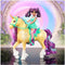Unicorn Academy - Pop Ava & Eenhoorn Leaf - met 2 rijaccessoires en borstel - Speelfigurenset