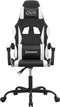 vidaXL-Gamestoel-kunstleer-zwart-en-wit