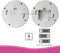 ELRO CDD15F Indoor Dummy Dome Camera met Flash Light - 2 Pack