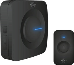 ELRO DB3000 Draadloze Deurbel Set – met Ontvanger op batterij - Bereik 300 meter - IP65 Waterdicht - 64 Melodieën - Zwart