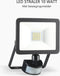 ELRO LF60 Design LED Buitenlamp met Bewegingssensor - 10W – 800LM – IP54 Waterdicht - Zwart