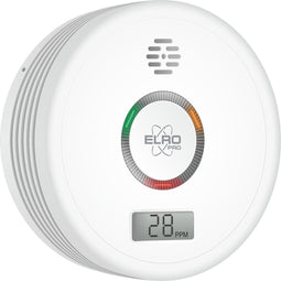 ELRO PRO PK4910 Design Koolmonoxidemelder met 10 jaar batterij - Automatische zelftest - Display - CO melder voldoet aan Europese Norm EN50291