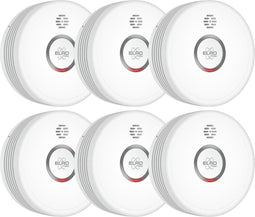 ELRO PRO PS4910 Design Rookmelder met 10 jaar batterij - Automatische zelftest - Nachtmodus - Voldoet aan Europese Norm EN14604 - 6 stuks