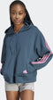 adidas Future Icons 3-Stripes Ritshoodie - Dames - Losvallend model - Turquoise - L