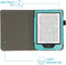 imoshion E-reader Hoesje - Geschikt voor Tolino Shine 4, Kobo Clara 2E - Vegan Leather Bookcase - Lichtblauw