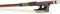 ELS BV-10/44 strijkstok viool, 4/4, brazielhout, achthoekige stok, ebben slof, enkel oog, balein imitatie