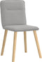 vidaXL - Eetkamerstoelen - 2 - st - stof - wolk - grijs