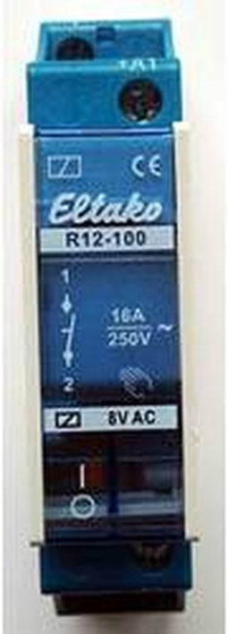 Eltako 22100010 Schakelrelais Nominale spanning: 8 V Schakelstroom (max.): 8 A 1x NO 1 stuk(s)
