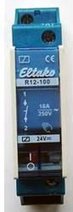 Eltako 22100020 Schakelrelais Nominale spanning: 24 V Schakelstroom (max.): 8 A 1x NO 1 stuk(s)