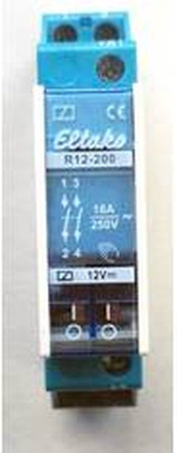 Eltako 22200054 Schakelrelais Nominale spanning: 12 V Schakelstroom (max.): 8 A 2x NO 1 stuk(s)