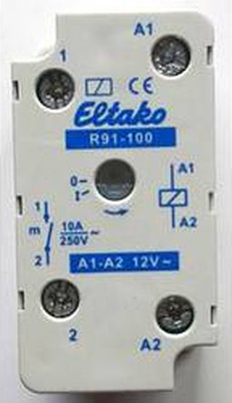 Eltako 91100411 Schakelrelais Nominale spanning: 12 V Schakelstroom (max.): 8 A 1x NO 1 stuk(s)