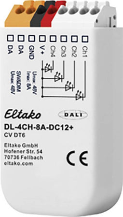 Eltako DL-4CH-8A-DC12+ LED-dimmer 4-kanaals Inbouw (in muur of meubel), Inbouw (in muur)