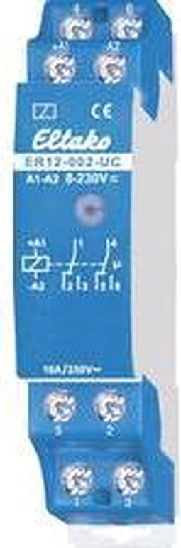Eltako ER12-002-UC Schakelrelais Nominale spanning: 230 V Schakelstroom (max.): 4 A 2x wisselcontact 1 stuk(s)