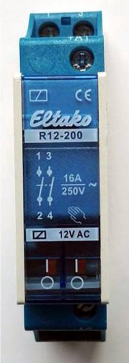 Eltako R12-200-12V Schakelrelais Nominale spanning: 12 V Schakelstroom (max.): 8 A 2x NO 1 stuk(s)