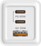 Savio LA-07 adowarka Sieciowa GaN 65W Biaa Hoofdtelefoons, Headset, Tablet, Telefoon, Horloge Wit AC Buiten