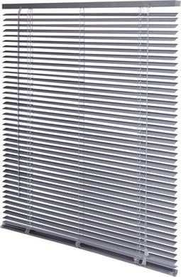 Intensions - Aluminium Jaloezie - 25 mm - Lichtinval regelbaar - Uni Zilver - 140x175 cm