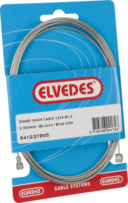 Elvedes Binnenkabel Achterrem 2.35 Meter Ton/peernippel Rvs