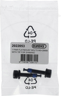Elvedes Flatmount bouten m5x28mm voor shimano per 2 stuks