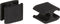 Elvedes kabelclips duo zwart 5+2,5mm(DI2) (x10) CP2020101
