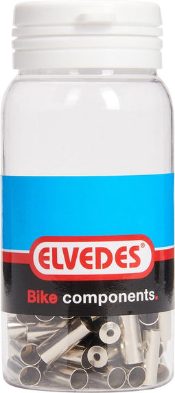 Elvedes Kabelhoedjes 5 X 14 Mm Messing Zilver 100 Stuks