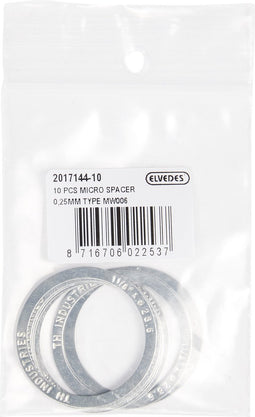 Elvedes micro spacer MW006 1-1/8 0,25mm(10st) 2017144-10