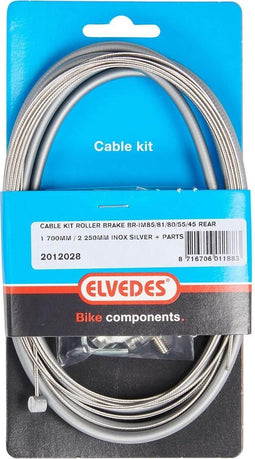 Elvedes Remkabel Set Achter Rollerbrake 1700/2250 Mm Gri/zil