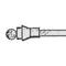 Elvedes Remkabelset Achter 6444 Universeel 1800/2000 Mm Zwart