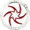 Elvedes Remschijf 180 Mm 6 Gaats Rood/zilver Staal