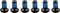 Elvedes rotor LX16 160mm 85g 6 gaats+boutjes zilver